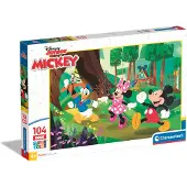 Clementoni - Puzzel - 104 Stukjes - Disney Mickey en Vrienden - Kinderpuzzel - Vanaf 4 Jaar