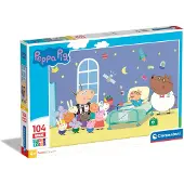 Clementoni - Puzzel 104 Stukjes Maxi Peppa Pig, Kinderpuzzels, 6-8 jaar, 23735
