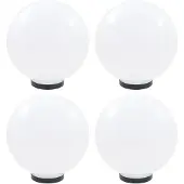 vidaXL LED-bollampen 4 st rond 30 cm PMMA
