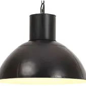vidaXL Hanglamp rond 25 W E27 48 cm zwart