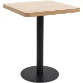 vidaXL Bistrotafel 60x60 cm MDF lichtbruin