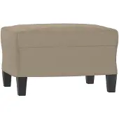 vidaXL Voetenbank 60x50x41 cm microvezelstof taupe
