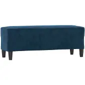 vidaXL Bankje 100x35x41 cm fluweel blauw
