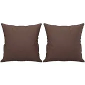 vidaXL Sierkussens 2 st 40x40 cm kunstleer bruin