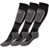 Accezzi Merino 20, ski sokken, zwart