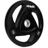 VirtuFit Olympische Rubberen Halterschijf - 15 kg