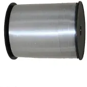 Merkloos Cadeaulint/sierlint in de kleur zilver 5 mm x 500 meter - Cadeauversiering
