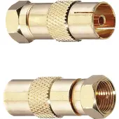 OEHLBACH 4402, adapater F-Plug naar antenne, m/f (2pc)