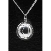 MOOYE ® - Collectie Zilveren Voetbal ketting hanger - 16 mm