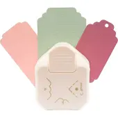 Vaessen creative Pons - Hoekpons en 3 in 1 Label Pons Geschulpt - Ivoor