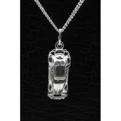 MOOYE ® - Collectie Zilveren Volkswagen Kever ketting hanger - met bodem
