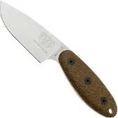 ESEE Sencillo -SENCILLO-A2, A2 Droppoint, 3D Burlap Mircarta Handle, vaststaand mes