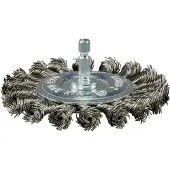 Makita Rondborstel Zeskant 1/4"x100mm RVS - D-76722