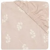 Jollein - Hoeslaken Jersey 60x120cm - Wieg, Ledikant, Babybed - Twig - Wild Rose