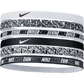 Nike Haarbanden 6-Pack Wit Zwart Print