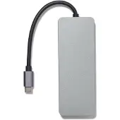 HEMA USB C hub grijs