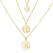 LGT JWLS Multilayer Ketting Coins - 3 lagen