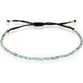 Memphis Fijn Kralen Armbandje van - Licht Blauw
