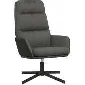 vidaXL Relaxstoel stof donkergrijs