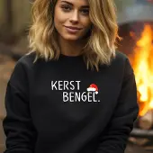 B&C Foute kersttrui- Kerst bengel- zwarte dames sweater- Maat 3XL