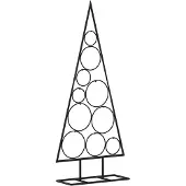 vidaXL Kerstdecoratie kerstboom 90 cm metaal zwart