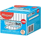 Maped Krijtjes wit stofvrij - in doos x 100