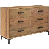 vidaXL Dressoir 110x35x70 cm massief grenenhout bruin