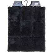 Coppens Wicotex bidetmat ruit zwart 50x60 cm |