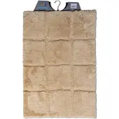 Wicotex badmat ruit taupe 60x90cm