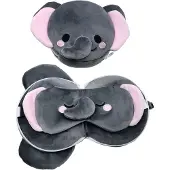 Puckator Relaxeazzz Adoramals Janu de Olifant Rond Reiskussen & Slaapmasker