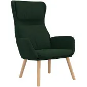vidaXL Relaxstoel fluweel donkergoen