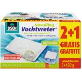 Bison 4x Vochtvreter Navulzak Geurloos Promopack 3 x 450 gr
