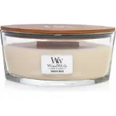 Woodwick Heartwick Flame Ellipse Geurkaars - Vanilla Bean - 50 branduren