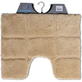 Wicotex toiletmat ruit taupe 50x60cm |