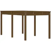 vidaXL Tuintafel 159,5x82,5x76 cm massief grenenhout honingbruin