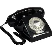 GPO 746ROTARYBLA Telefoon Met Draaischijf Zwart