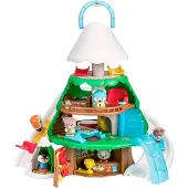 Klorofil De Winterboom Speelset - Poppenhuis - Interactief Kinderspeelgoed - Met figuur uit de "Polar Bear" familie van ijsberen - Vanaf 1.5 jaar - 11-Delig - Kunststof