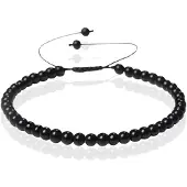 Memphis No.1 Armband - 4mm Agate Black