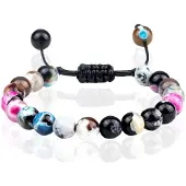 Memphis Dames Armband 8mm Kralen - fire Mix
