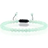 Memphis Fire Armband Natuursteen Kralen - Green Agate
