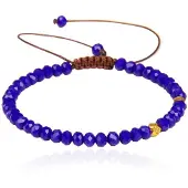 Memphis Armband Natuursteen - 4mm Facetkraal Night