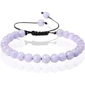 Memphis No.2 Natuursteen Armband Dames - 6mm Purple Angle Stone