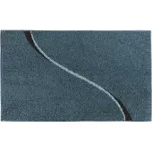 Casilin Badmat Antislip 70x120cm Carve - Waterabsorberende Badkamermat - Wasbaar en Sneldrogend - Voor Douche en Bad - Hoogpolig - Acryl - Rechthoek - Ocean