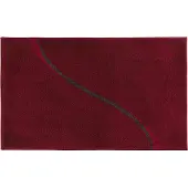 Casilin Badmat Antislip 60x100cm Carve - Waterabsorberende Badkamermat - Wasbaar en Sneldrogend - Voor Douche en Bad - Hoogpolig - Acryl - Rechthoek - Red