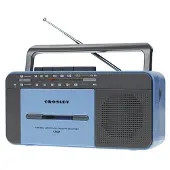 Crosley CT102A - Cassettespeler - Blauw & Grijs