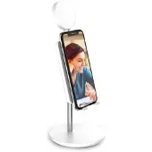 Mizco International Shine smartphone standaard, Smartphonehouder, Wit, Zilver