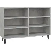 vidaXL Dressoir 103,5x35x70 cm spaanplaat betongrijs