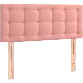 vidaXL Hoofdbord 90x5x78/88 cm fluweel roze