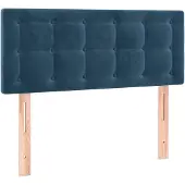 vidaXL Hoofdbord 80x5x78/88 cm fluweel donkerblauw