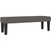 vidaXL Bankje 100x30x30 cm kunstleer grijs
